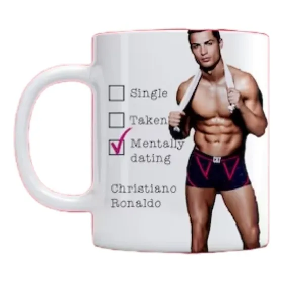 Taza De Ceramica Saliendo Mentalmente Con Cristiano