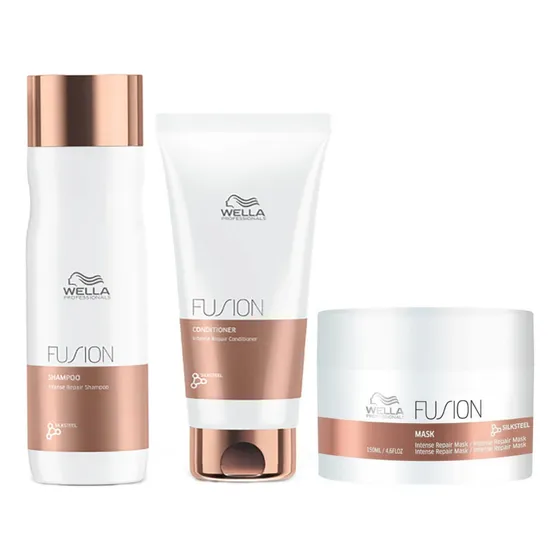 Shampoo + Acondicionador + Mascara Fusion  Anti Frizz