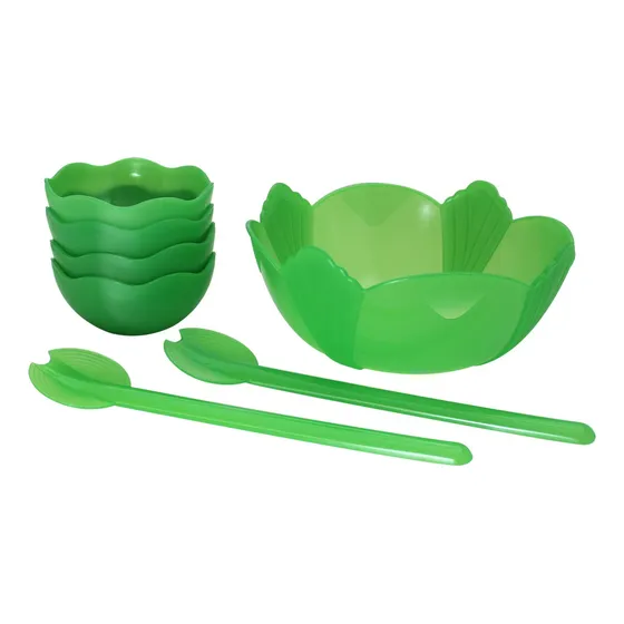 Set Bowl Ensaladera 2.5l + 4 Mini Bowl 450ml + 2 Utensilios 