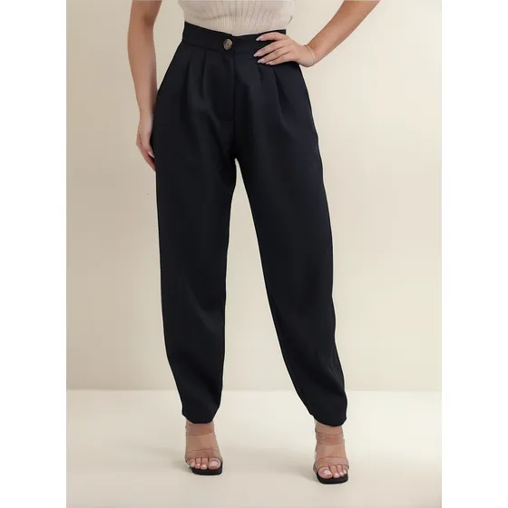 Calça Cenoura Jogger Alfaiataria Feminina