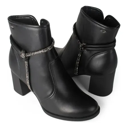 Bota Cano Baixo Dakota Feminino D2191 Preto Lisa 36 Br