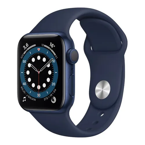 Apple Watch Series 6 (GPS) - Caja de aluminio azul de 4 cm - Correa deportiva azul marino intenso