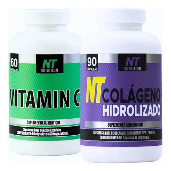 Nt Nutrition Colageno Hidrolizado Y Vitamina C Promocion Sabor Natural