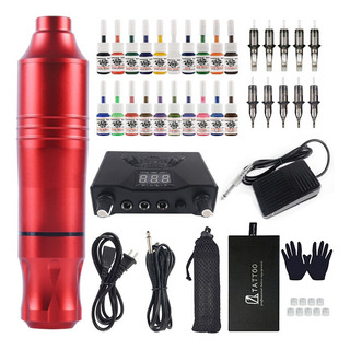 Kit De Máquina De Tatuaje Suministro Profesional D Kit De Máquina De Tatuaje Suministro Profesional D