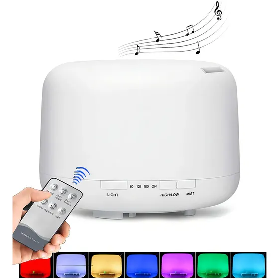 Banna Difusor De Aroma Inteligente 500ml Reproductor Bluetooth
