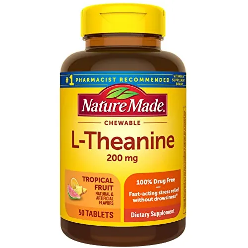 L-teanina Masticable Nature Made 200 Mg, Suplemento De L-tea
