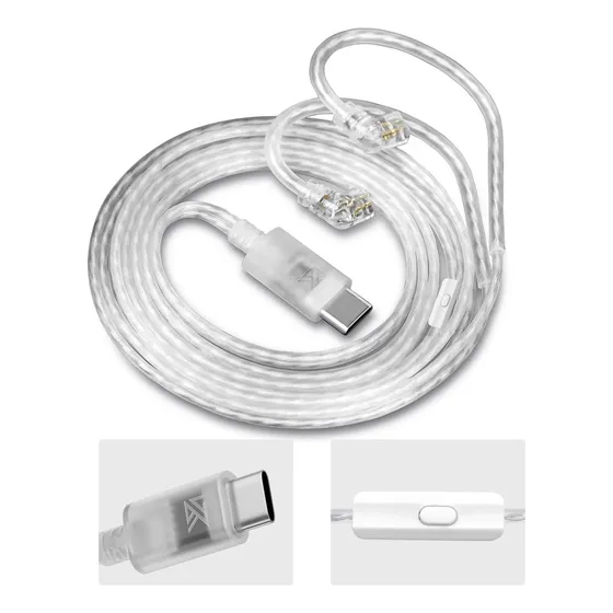 Cable Kz Audifonos Tipo C Mini Dac Reemplazo Actualizacion