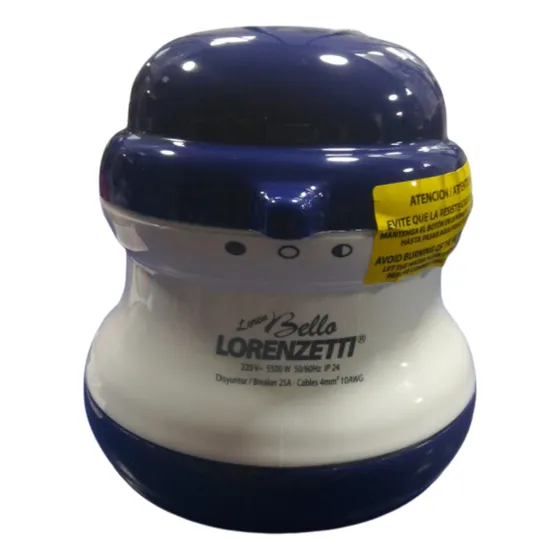 Lorenzetti calefon eléctrico ducha 5500w color blanco y azul