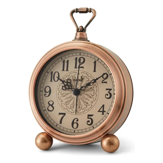 Floittuy 4.5 Reloj De Metal Analógico Antiguo De Metal Analó