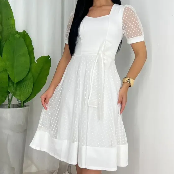 Vestido Feminino Moda Evangélica Elegante