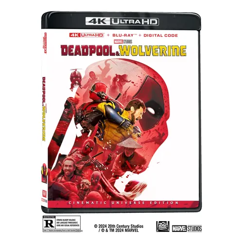 Combinação Blu-ray Uhd/bd De Deadpool E Wolverine + Digital
