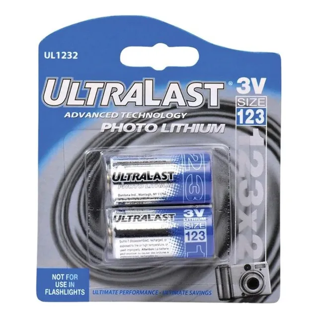 Pilas Ul1232 Cr123-a 3v De Litio