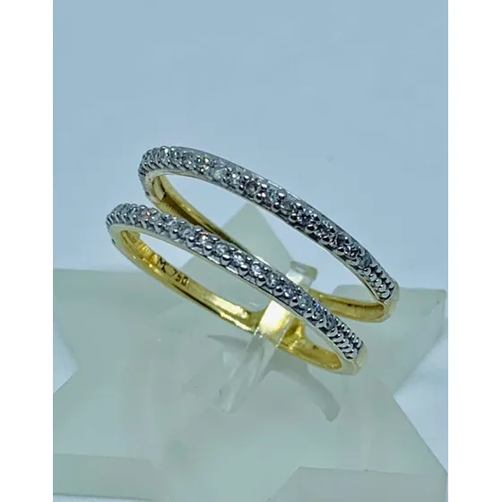Glitter Joias - Anel Monte Carlo Ouro E Diamantes