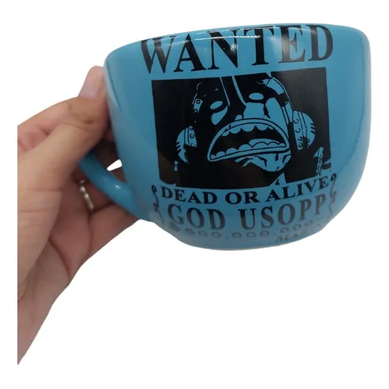 Tazon Taza Once Piece Cartel De Se Busca Usopp