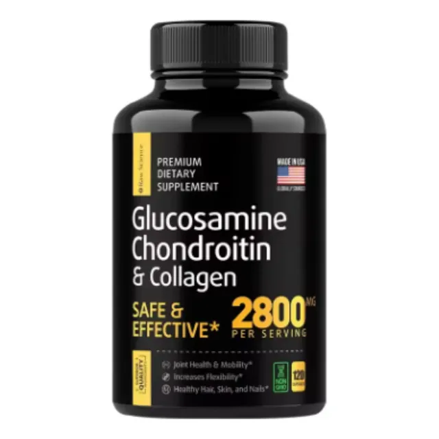 Raw Science Glucosamina 120 Cápsulas Frasco Suplemento
