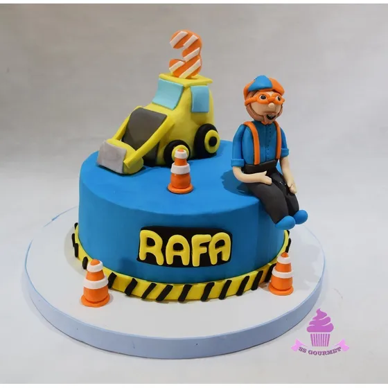 Torta Tematica Blippi Tractor Conitos - Mesa Dulce Infantil