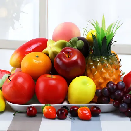 Kit 12 Frutas Realista Artificiais Textura Decorativa Cor Multicolorido