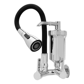 Torneira De Cozinha Com Filtro Gourmet Parede Metal 2 Jatos Torneira De Cozinha Com Filtro Gourmet Parede Metal 2 Jatos