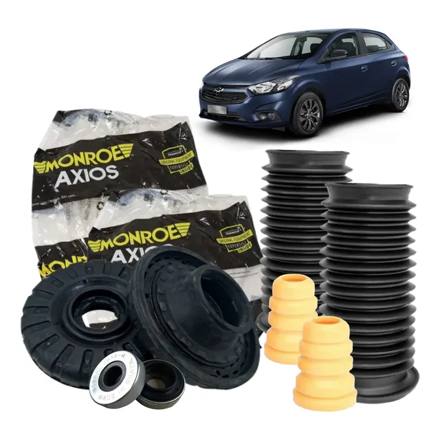 Kit Batente Amortecedor Dianteiro Axios Gm Onix 2012 A 2019