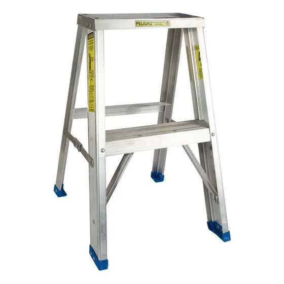 Escalera De Aluminio Simple Clase Tijera 2 Tramos Aladino