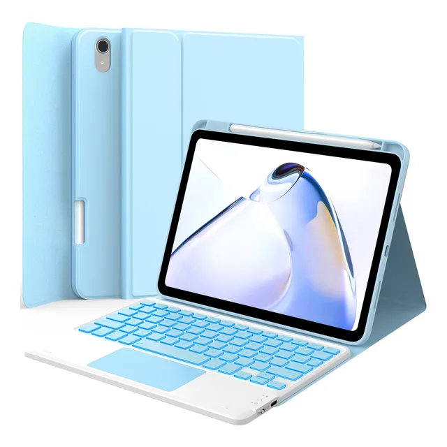 Funda Con Teclado Retroiluminado Para iPad 10ª Gen 10.9 Ñ