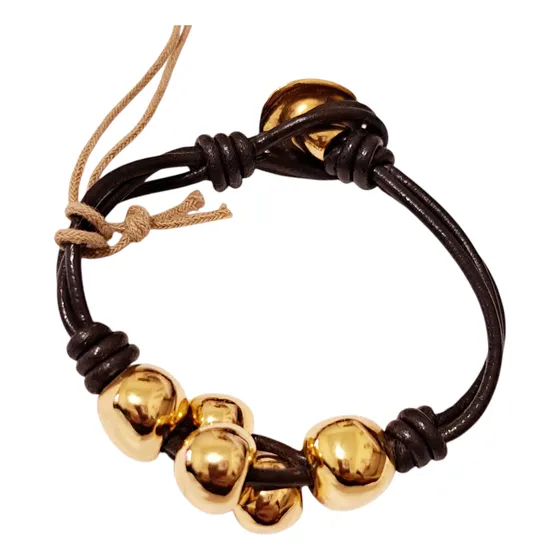 Pulsera De Mujer Uno De 50. Dorado 0 Mm 17 Cm