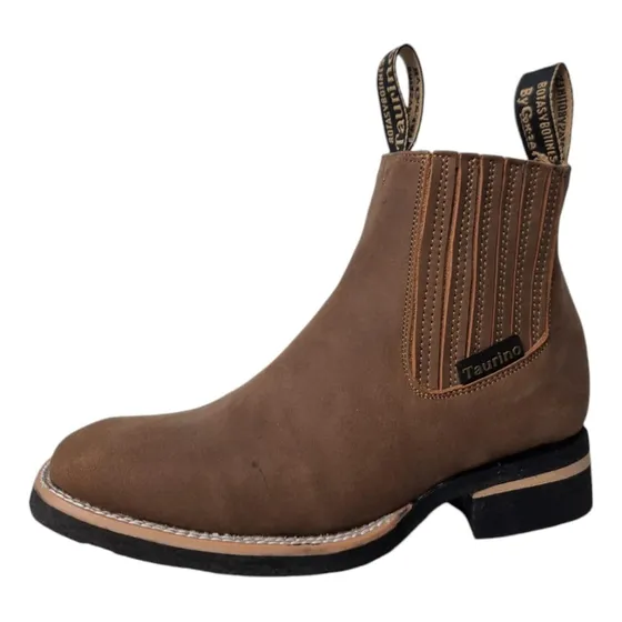 Botín Unisex Horma Bulldog Piel Suela Hule Cosida 511