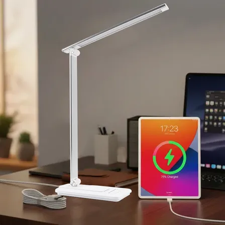 Luminária De Mesa Abajur Led Brilho Ajustável Com Sensor