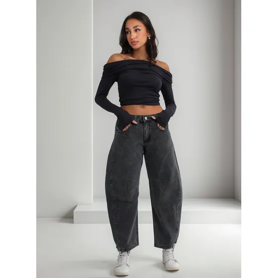 Barrel Jean Mujer De Ktl Denim