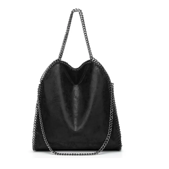 Bolsa Feminina Estilo Stella Alça De Correntes E Alça Extra