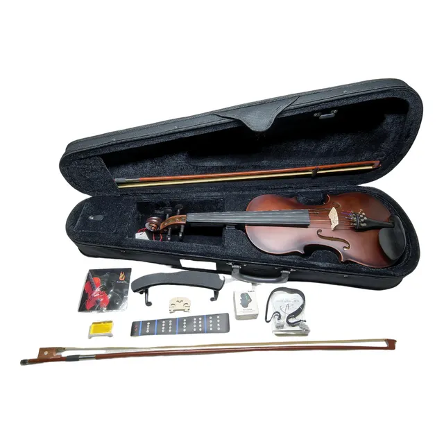 Violin Acustico Paris Con Accesorios Y Estuche 4/4 Mvg244 Color Brown Dark Red