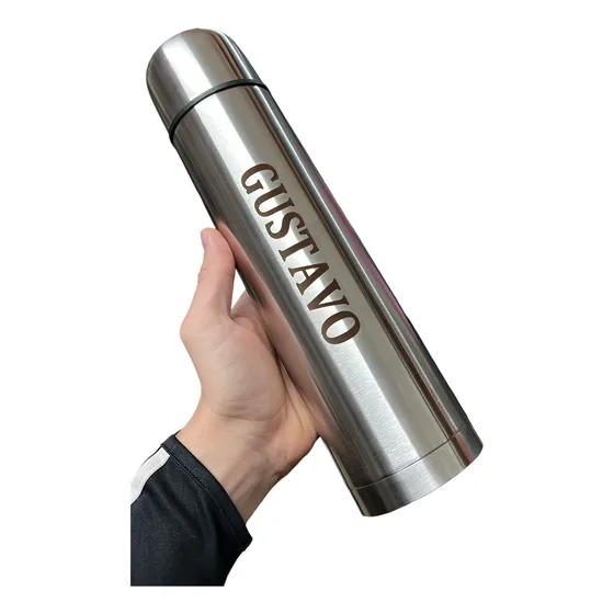 Termo 1l Acero Logo Personalizado Grabado Laser Regalo | X1
