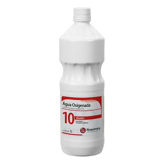 1 Água Oxigen 10 Volumes 3% Peróxido Antisséptico Litro