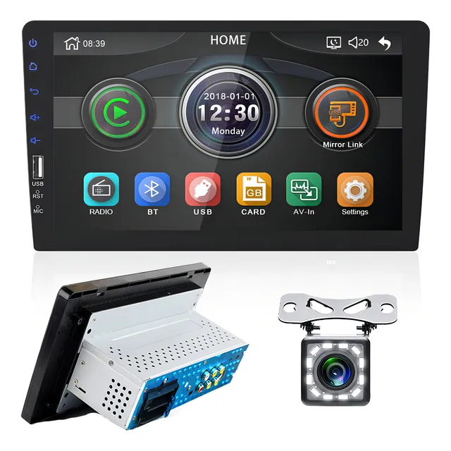 Pantalla Táctil Mp5 Hd Camera Auto Estéreo 9 Inch Pulgadas 1din
