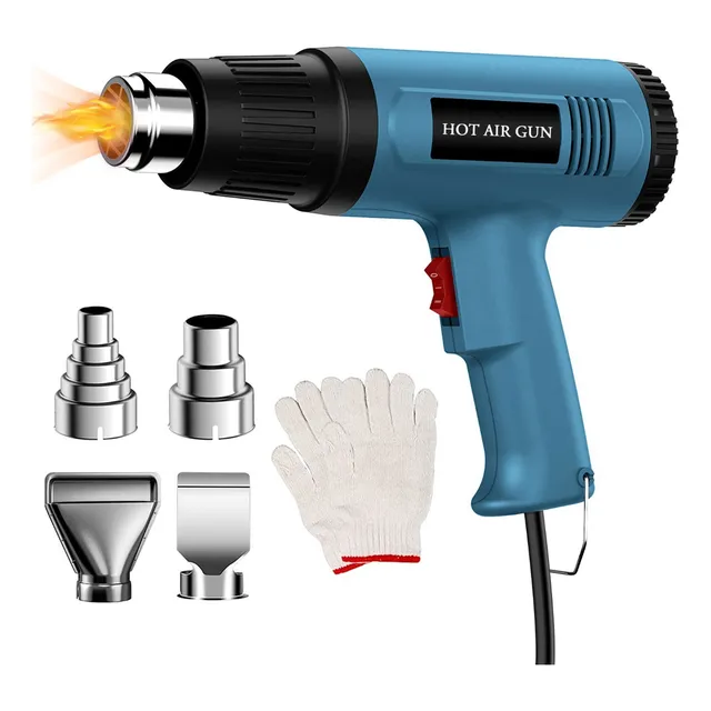 Pistola De Calor 001 Monstyle Eléctrica Temperatura Ajustable 4 Boquillas