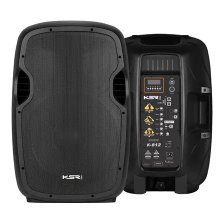 Caixa De Som 12 Polegadas Ksr Pro K812 Com Bluetooth