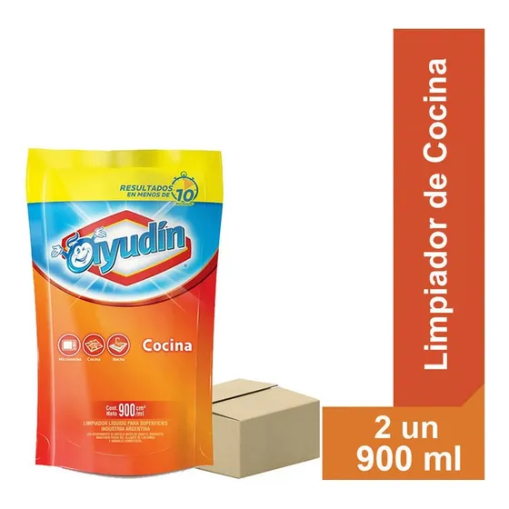 Limpiador Ayudin Antigrasa De Cocina Doypack 2un X 900 Ml