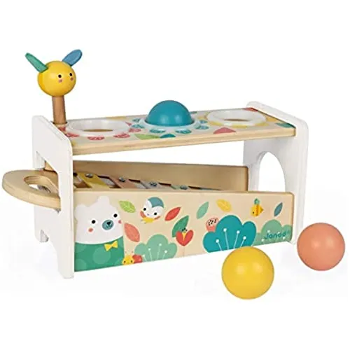 Janod Puro Tap Pastel Madera Xylophone Golpeando Vtsci