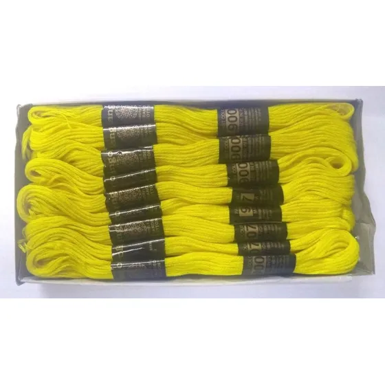 Limon Amarillo  Juego Algodon 6 Capa Strand Hilo Madeja