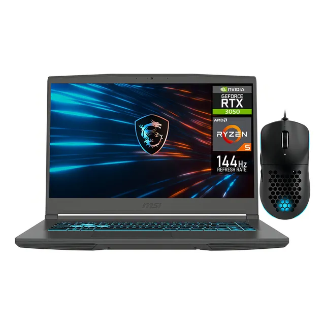 Laptop Gamer Msi Thin A15 Nvidia Geforce Rtx 3050 Amd Ryzen 5 24gb Ram 512gb Ssd Windows 11 Home Teclado En Español Mouse Dxt Gaming