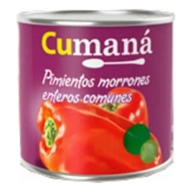 Pimientos Morrones Enteros Cumana 6 Unidades X 793 Gramos