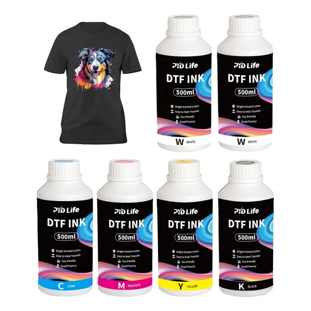 Tinta Dtf Pyd Life 500 Ml X 6, Tinta Dtf Premium Para