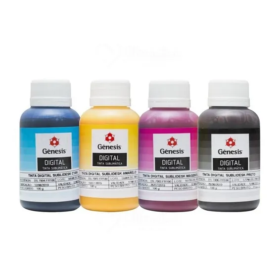 Tinta Genesis Sublimatica Para Uso Em Epson - Kit 04 Cores