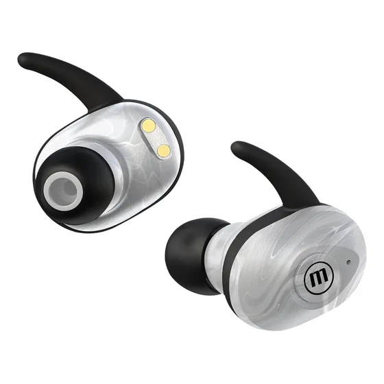 Audífono Maxell Mini Duo Inalámbrico Marmol Blanco