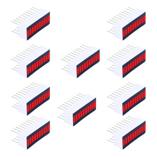 10 Pzas Display De 10 Segmentos Led Rojo Brillante 20 Pines 10 Pzas Display De 10 Segmentos Led Rojo Brillante 20 Pines