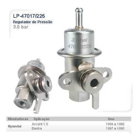 Regulador De Presion 3.0bar Hyundai Accent 1.5 1994-1998