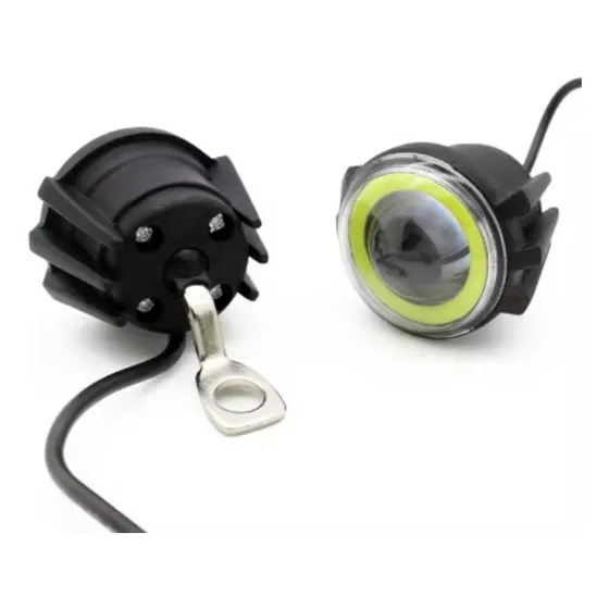X2 Par Faro Led Cree Espejo Moto Aro Angel Azul/blanco Dzz
