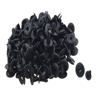 Car Fender Push Tipo Rebites De Plástico Preto Fixad 7mm Car Fender Push Tipo Rebites De Plástico Preto Fixad 7mm