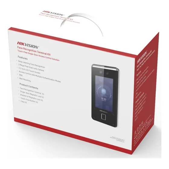 Kit Control Acceso Biometrico Cerradura Base Boton Hikvision