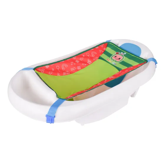 Banheira Cocomelon Baby 3 Em 1, Funda E Assento Com Suporte 